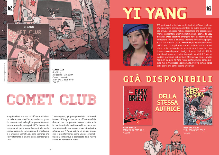 Bao Publishing annuncia nuove opere di Yōko Nemu e di Yi Yang Bao Publishing annuncia nuove opere di Yōko Nemu e di Yi Yang